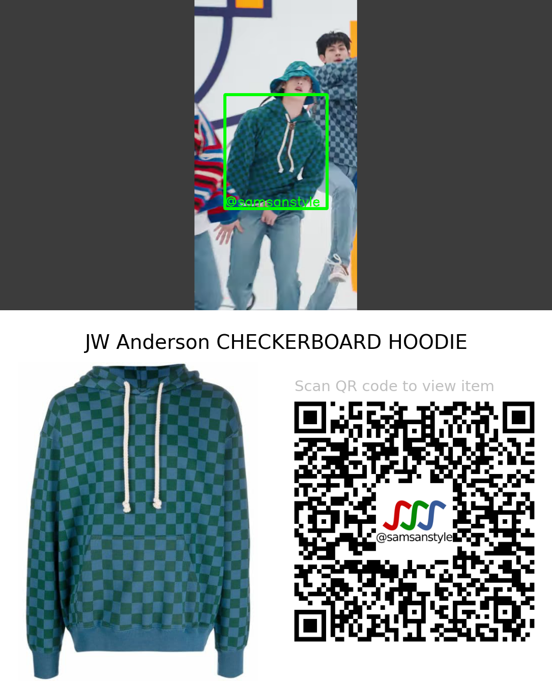 YOUNITE Hyunseung | EVERYBODY MV | JW Anderson CHECKERBOARD HOODIE