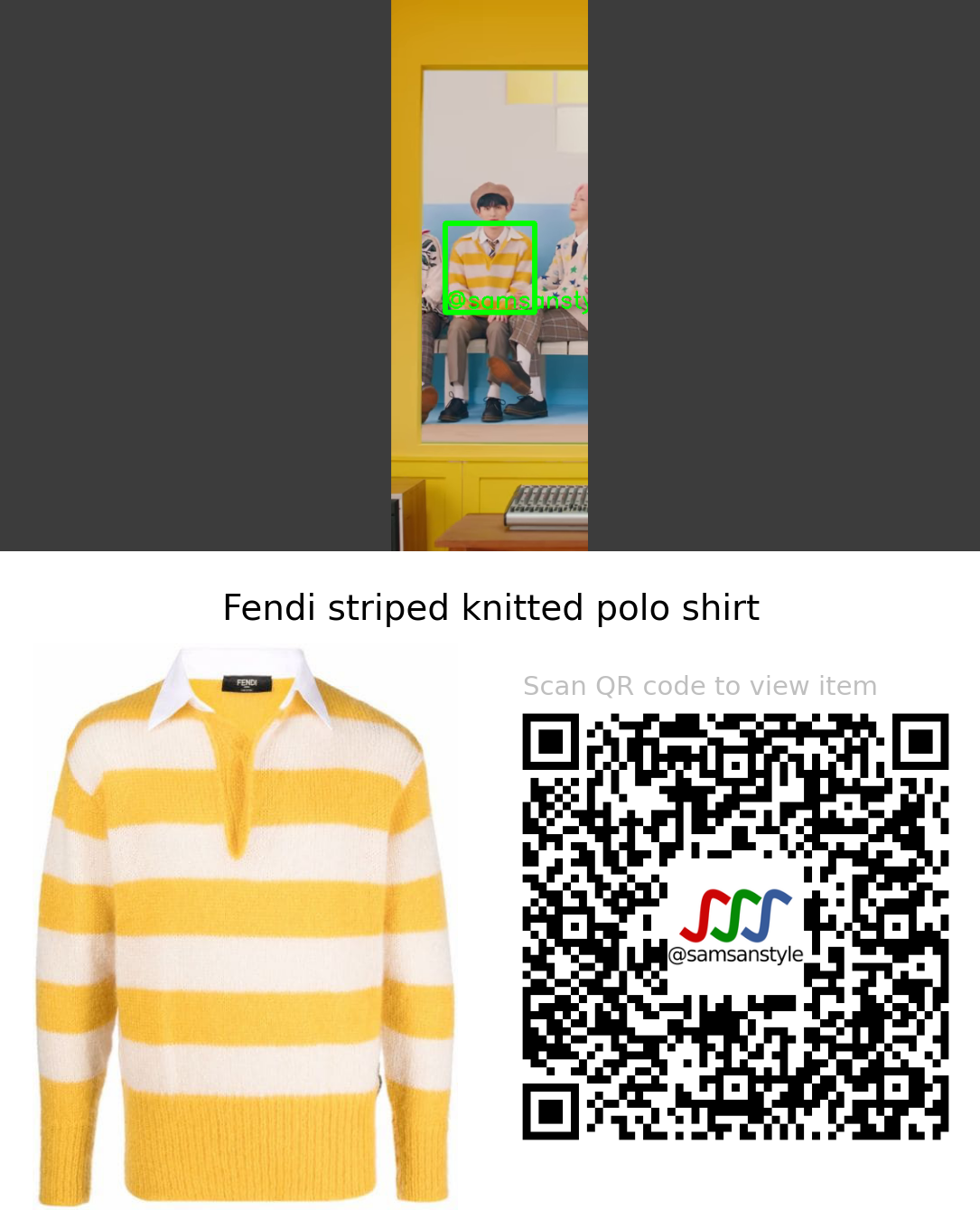 YOUNITE Woono | 1 of 9 MV | Fendi striped knitted polo shirt