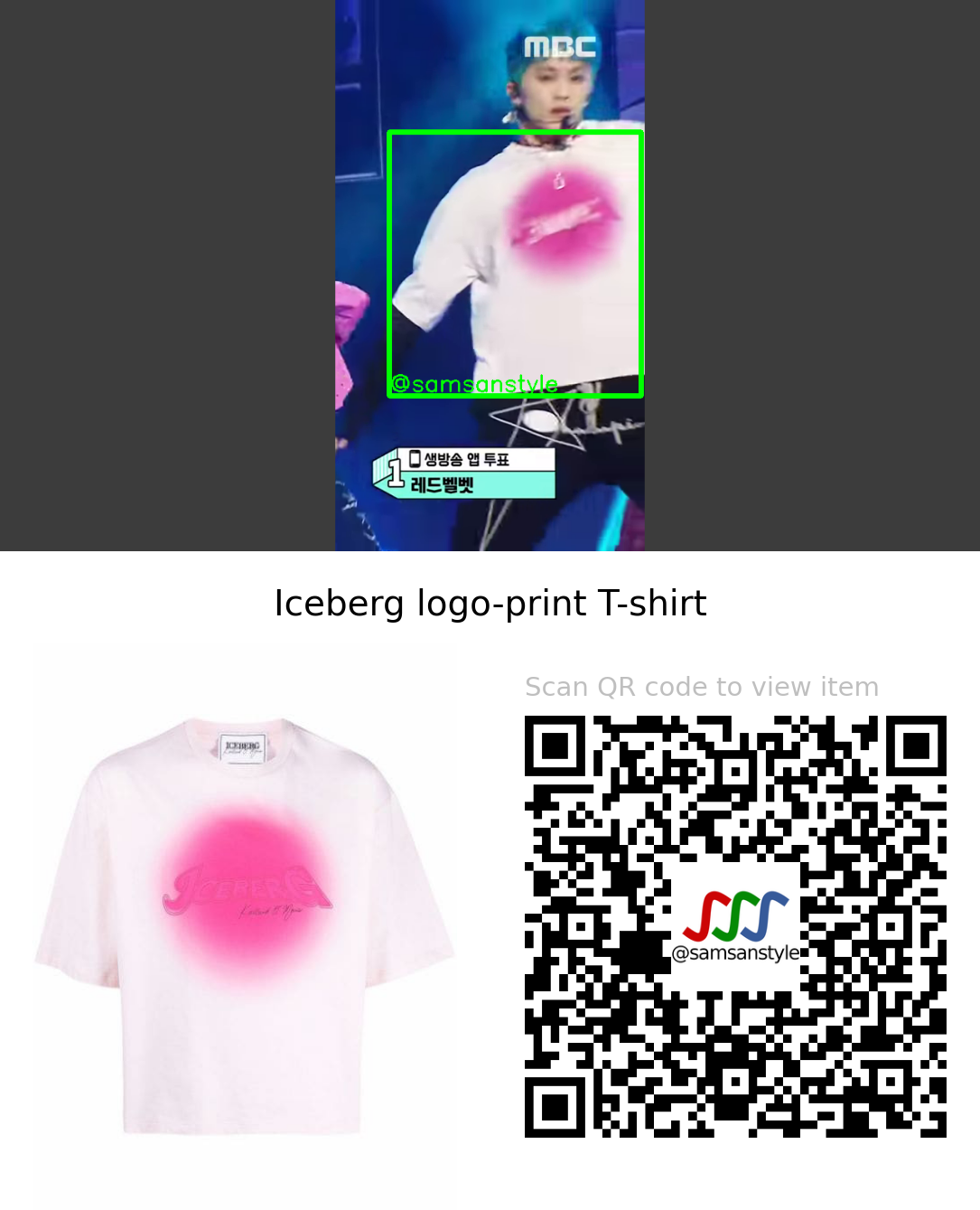 NCT Dream Mark | Glitch Mode MBC Show! Music Core | Iceberg logo-print T-shirt