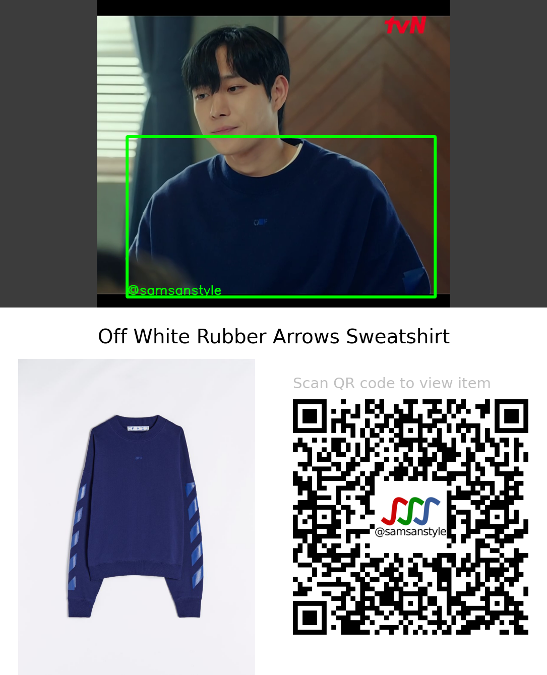 Kim Youngdae | Shooting Stars E08 | Off White Rubber Arrows Sweatshirt