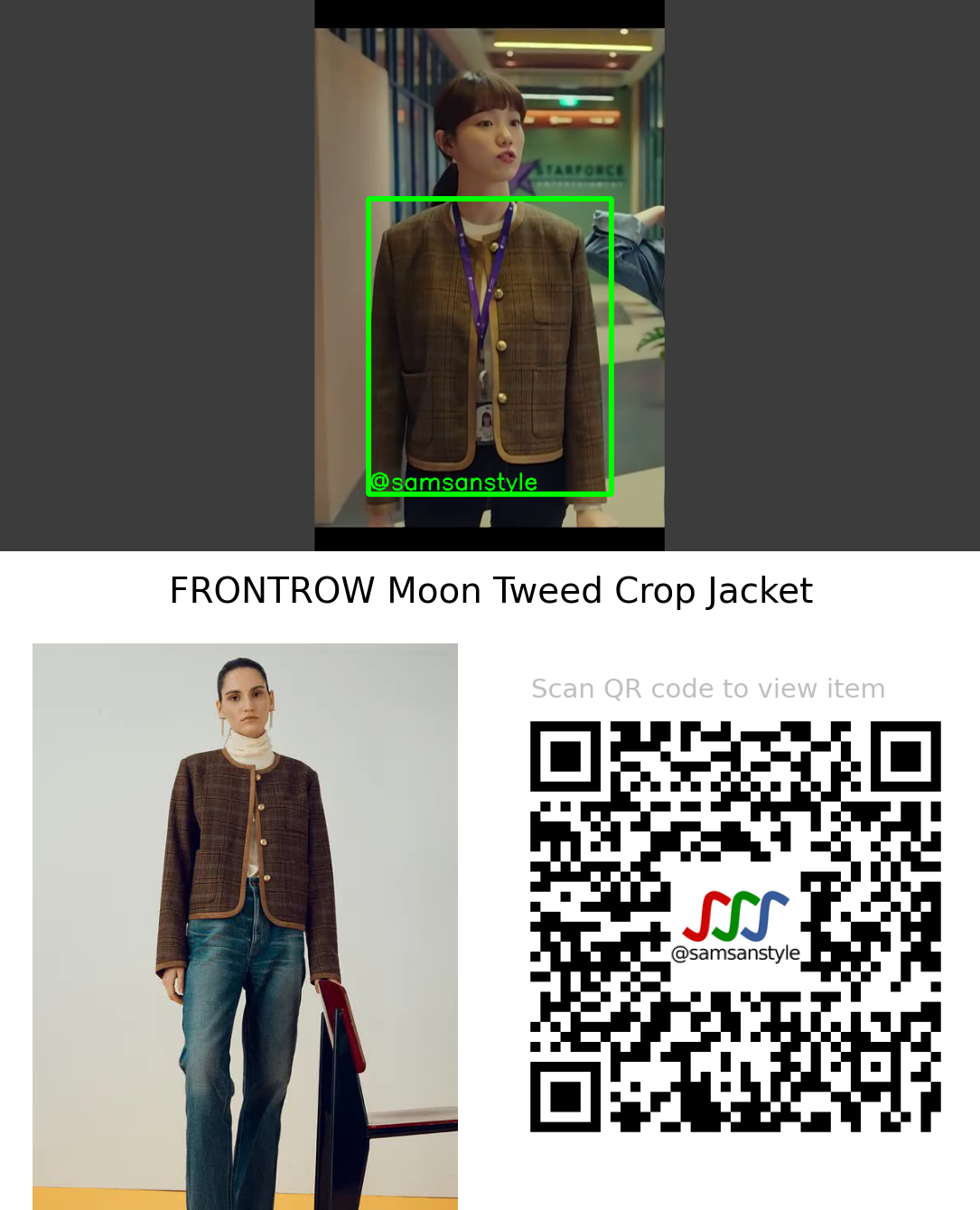 Lee Sungkyung | Shooting Stars E01 | FRONTROW Moon Tweed Crop Jacket