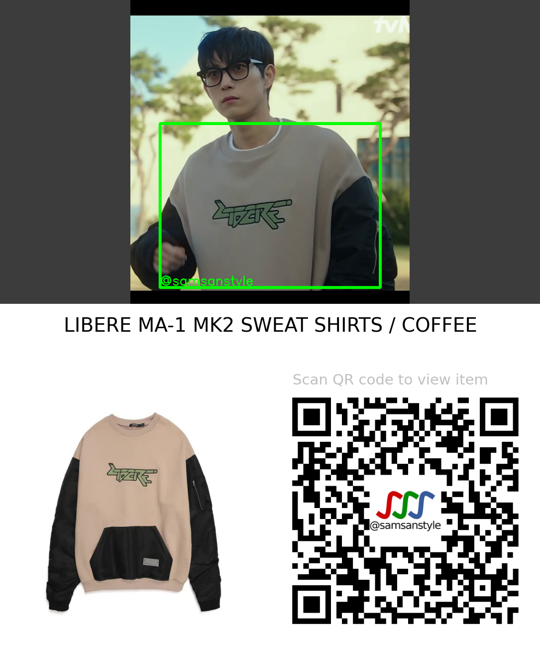 Kim Youngdae | Shooting Stars E04 | LIBERE MA-1 MK2 SWEAT SHIRTS / COFFEE