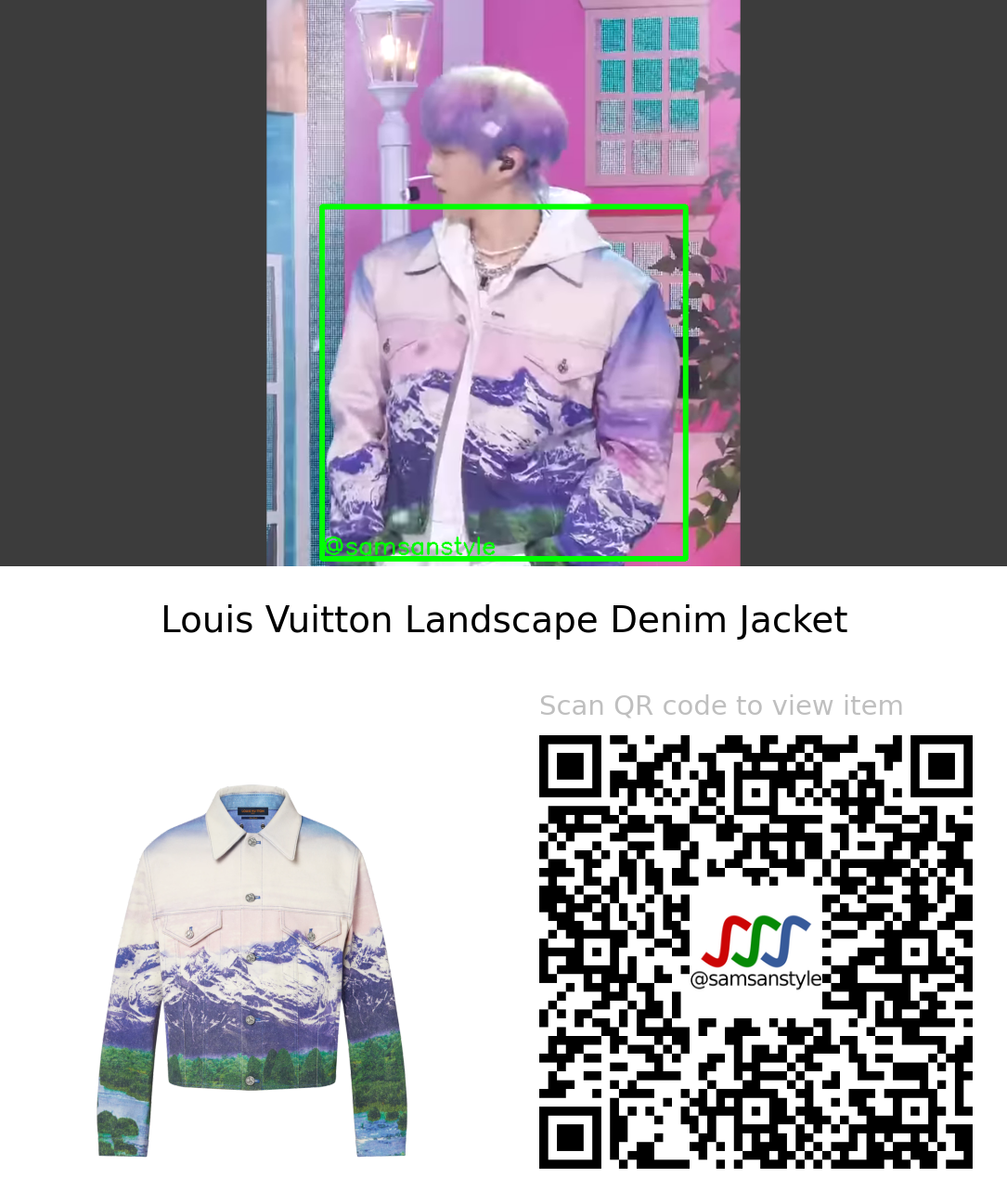 Kang Daniel | Upside Down SBS Inkigayo | Louis Vuitton Landscape Denim Jacket