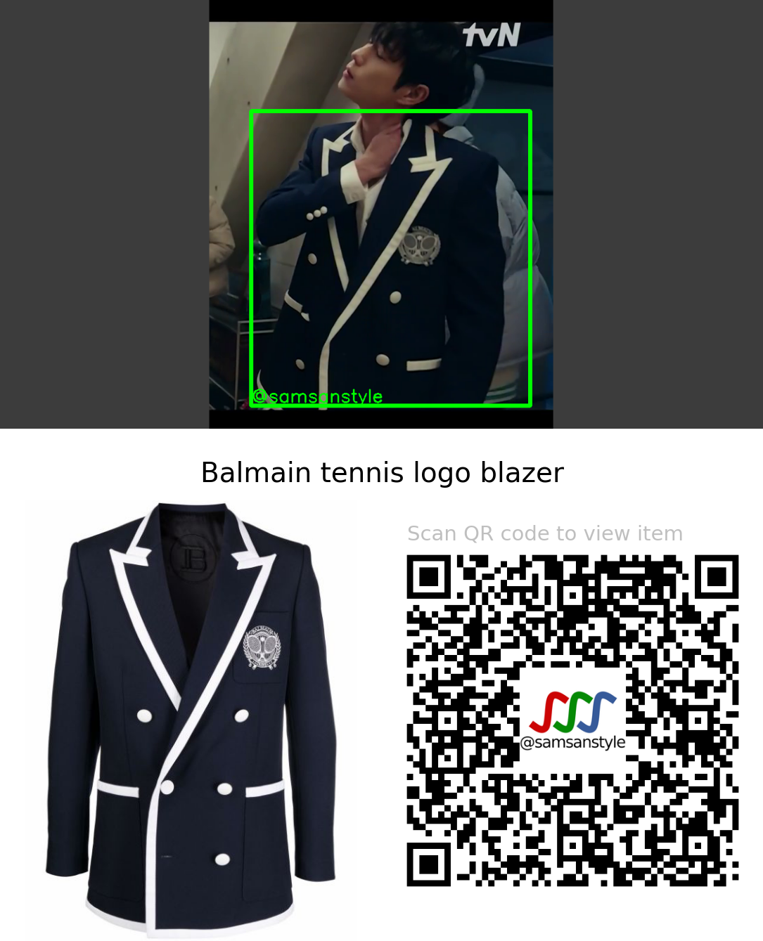 Kim Youngdae | Shooting Stars E06 | Balmain tennis logo blazer
