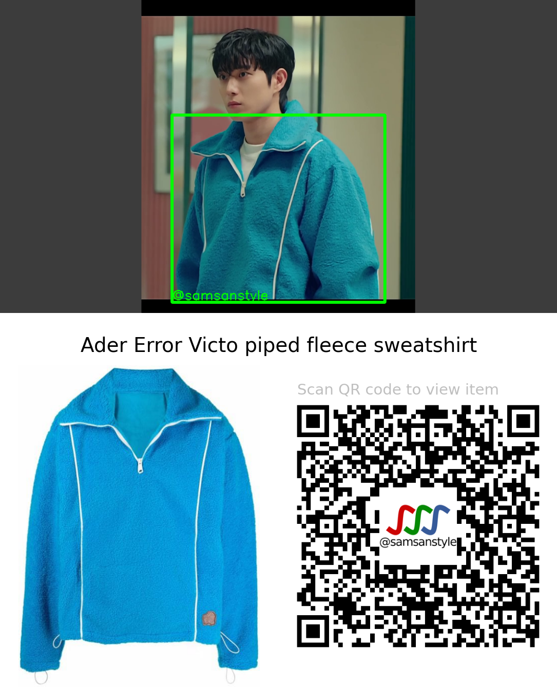 Kim Youngdae | Shooting Stars E05 | Ader Error Victo piped fleece sweatshirt