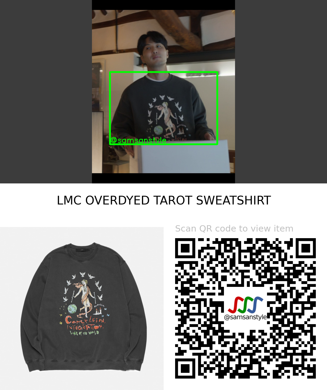 Kim Jisuk | Kiss Sixth Sense E05 | LMC OVERDYED TAROT SWEATSHIRT