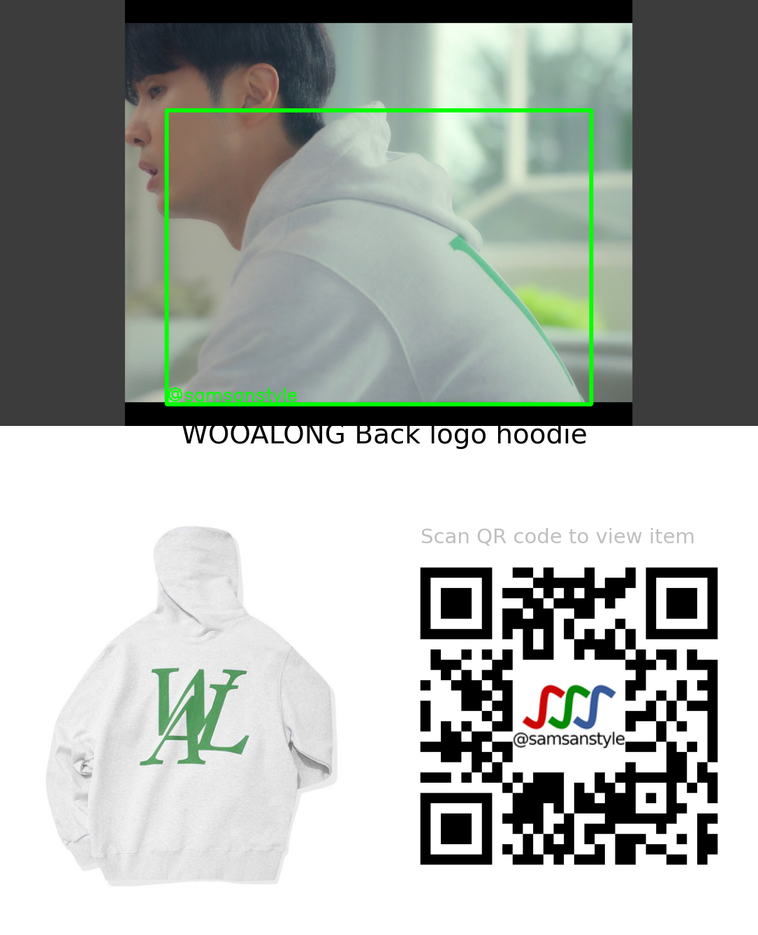 Kim Jisuk | Kiss Sixth Sense E08 | WOOALONG Back logo hoodie