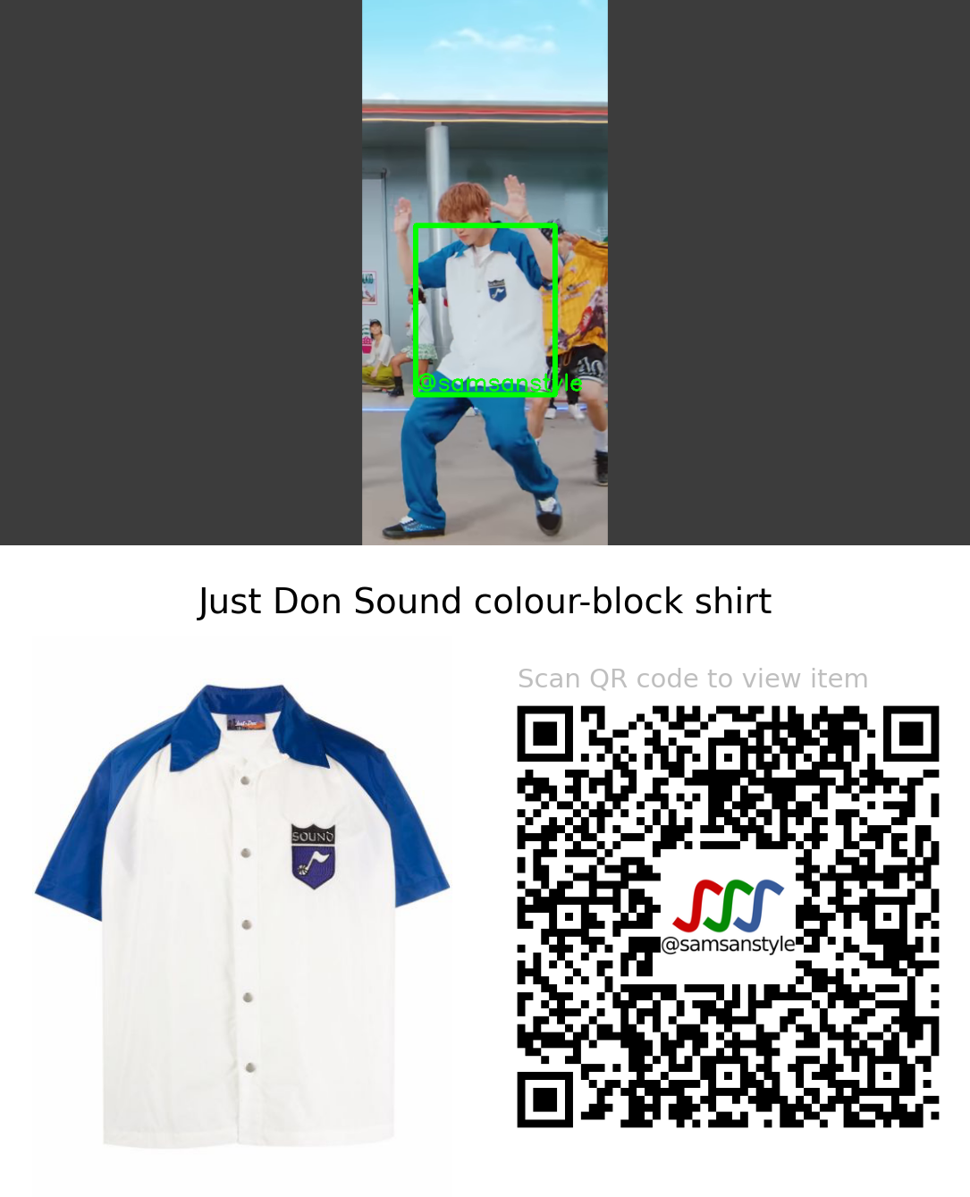 NCT Dream Jaemin | Beatbox MV | Just Don Sound colour-block shirt