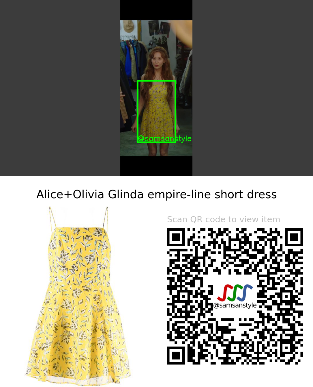 Seohyun | Jinxed at First E03 | Alice+Olivia Glinda empire-line short dress