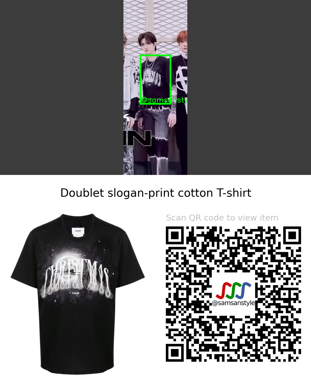 DRIPPIN Alex | ZERO Mnet M Countdown | Doublet slogan-print cotton T-shirt
