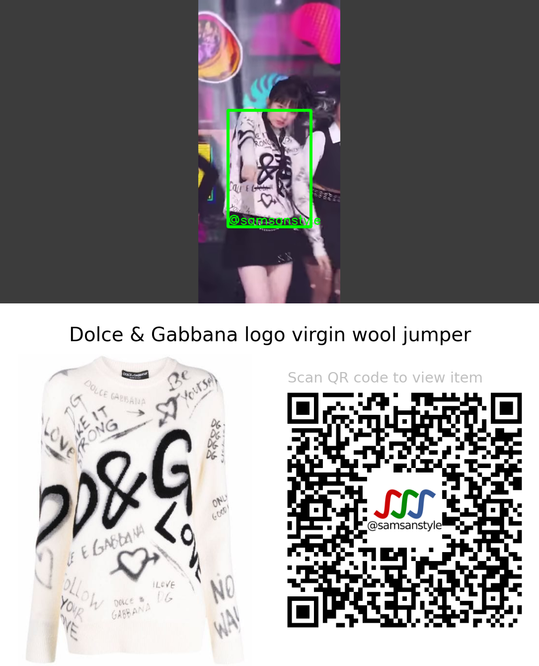 LIGHTSUM Juhyeon | ALIVE SBS Inkigayo | Dolce & Gabbana logo virgin wool jumper