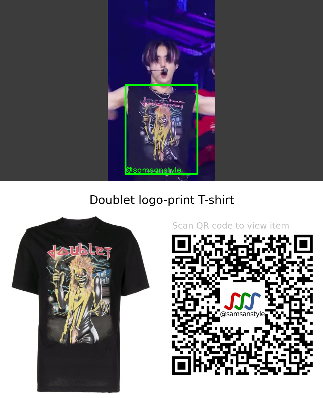 DRIPPIN Yunseong | ZERO SBS Inkigayo | Doublet logo-print T-shirt
