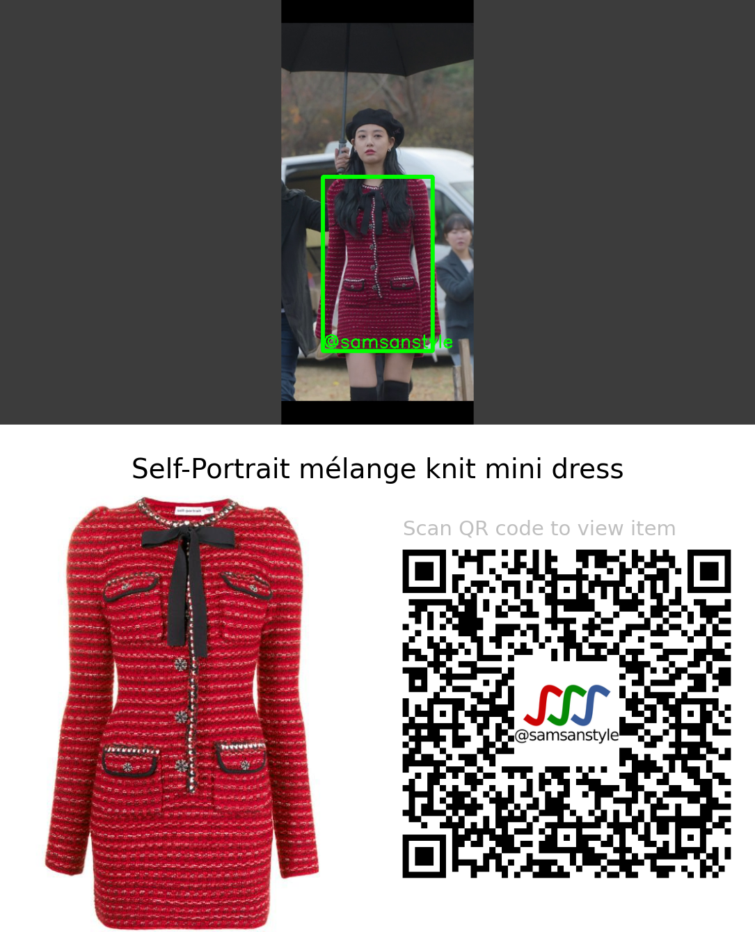 Lee Jooyeon | Kiss Sixth Sense E06 | Self-Portrait mélange knit mini dress
