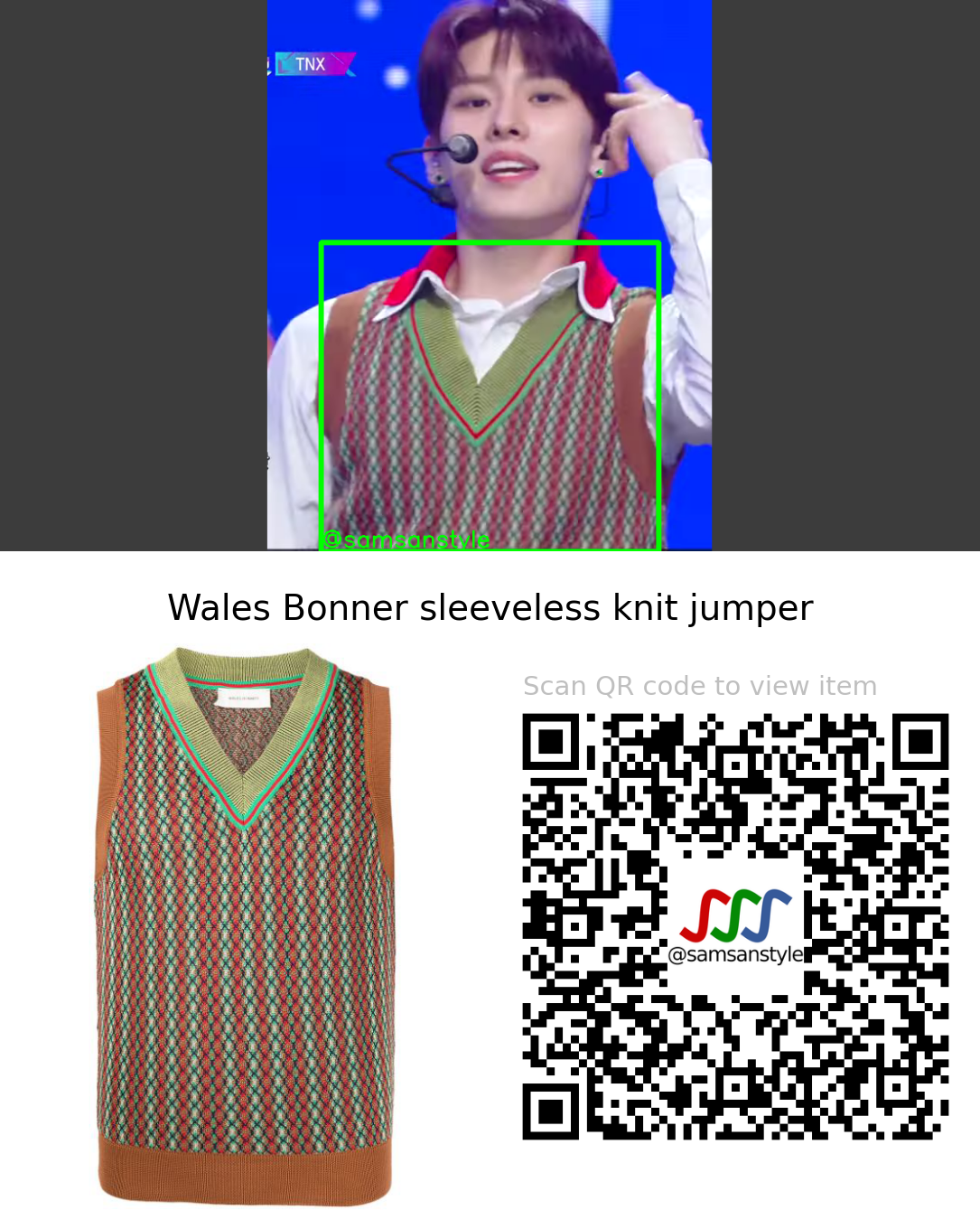 TNX Kyungjun | Your Favorite Melody KBS Music Bank | Wales Bonner sleeveless knit jumper