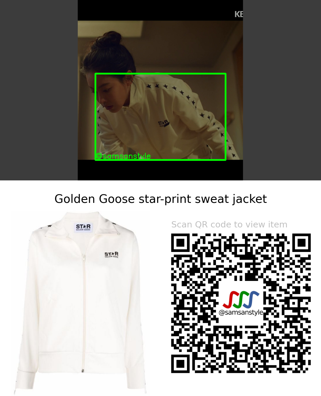 Oh Yeonseo | Cafe Minamdang E01 | Golden Goose star-print sweat jacket
