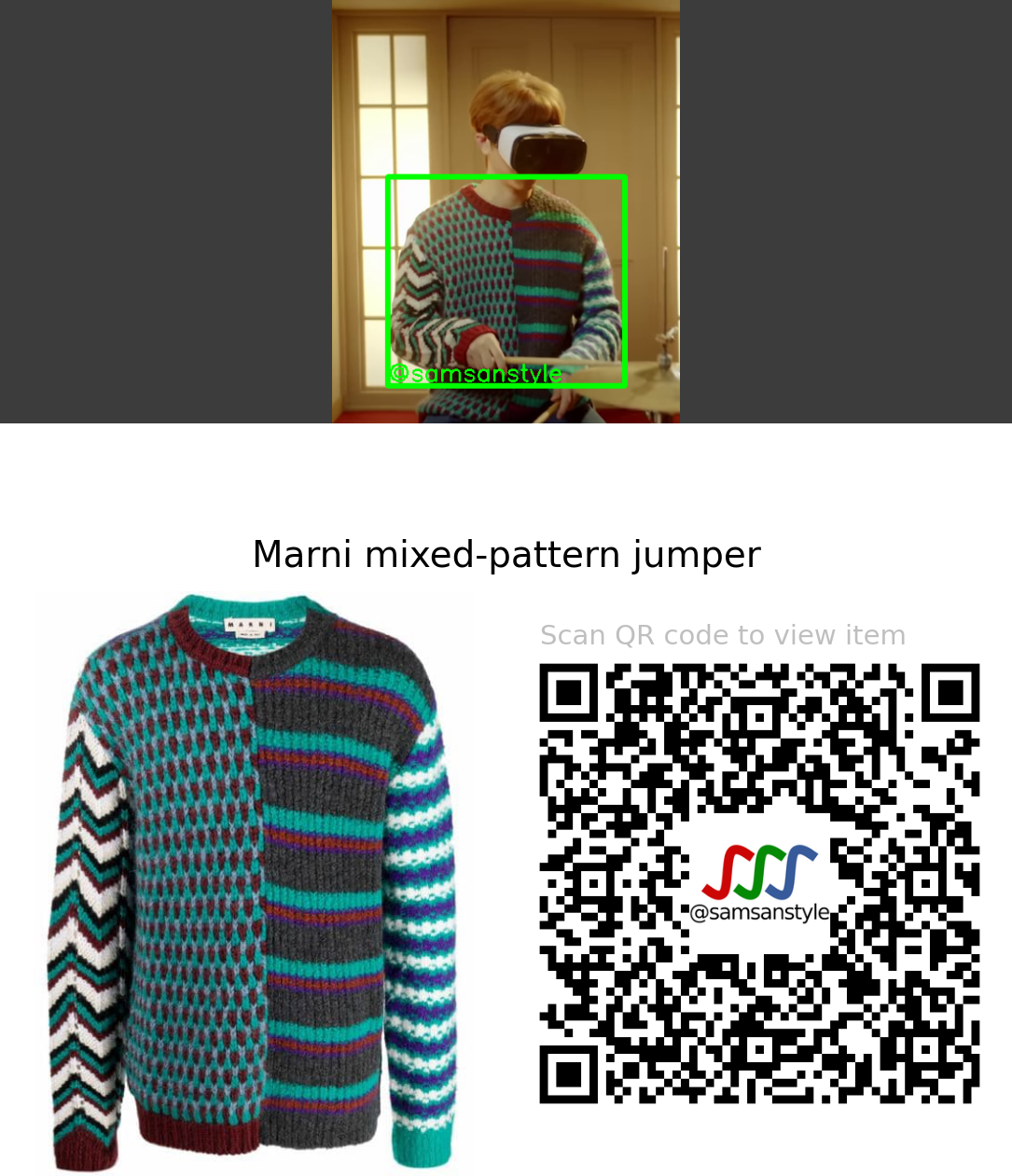 Xdinary Heroes Gunil | Origin of Xdinary Heroes | Marni mixed-pattern jumper