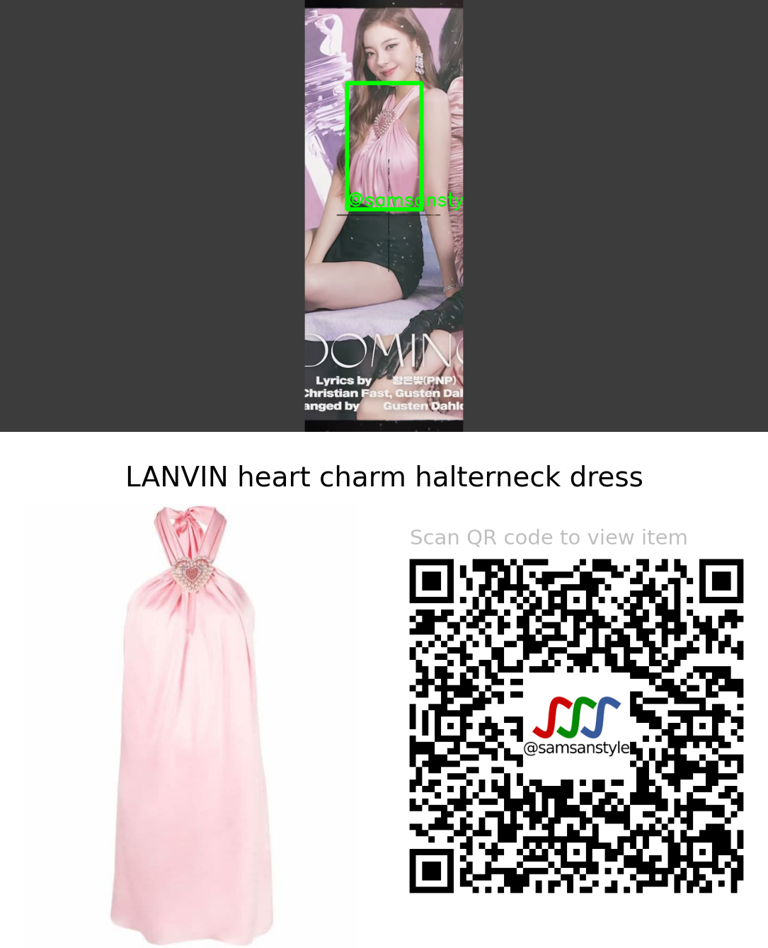 ITZY Lia | CHECKMATE Album Spoiler | LANVIN heart charm halterneck dress