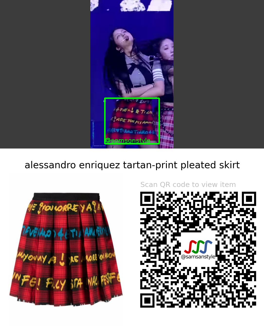 LAPILLUS Chanty | HIT YA! Mnet M Countdown | alessandro enriquez tartan-print pleated skirt