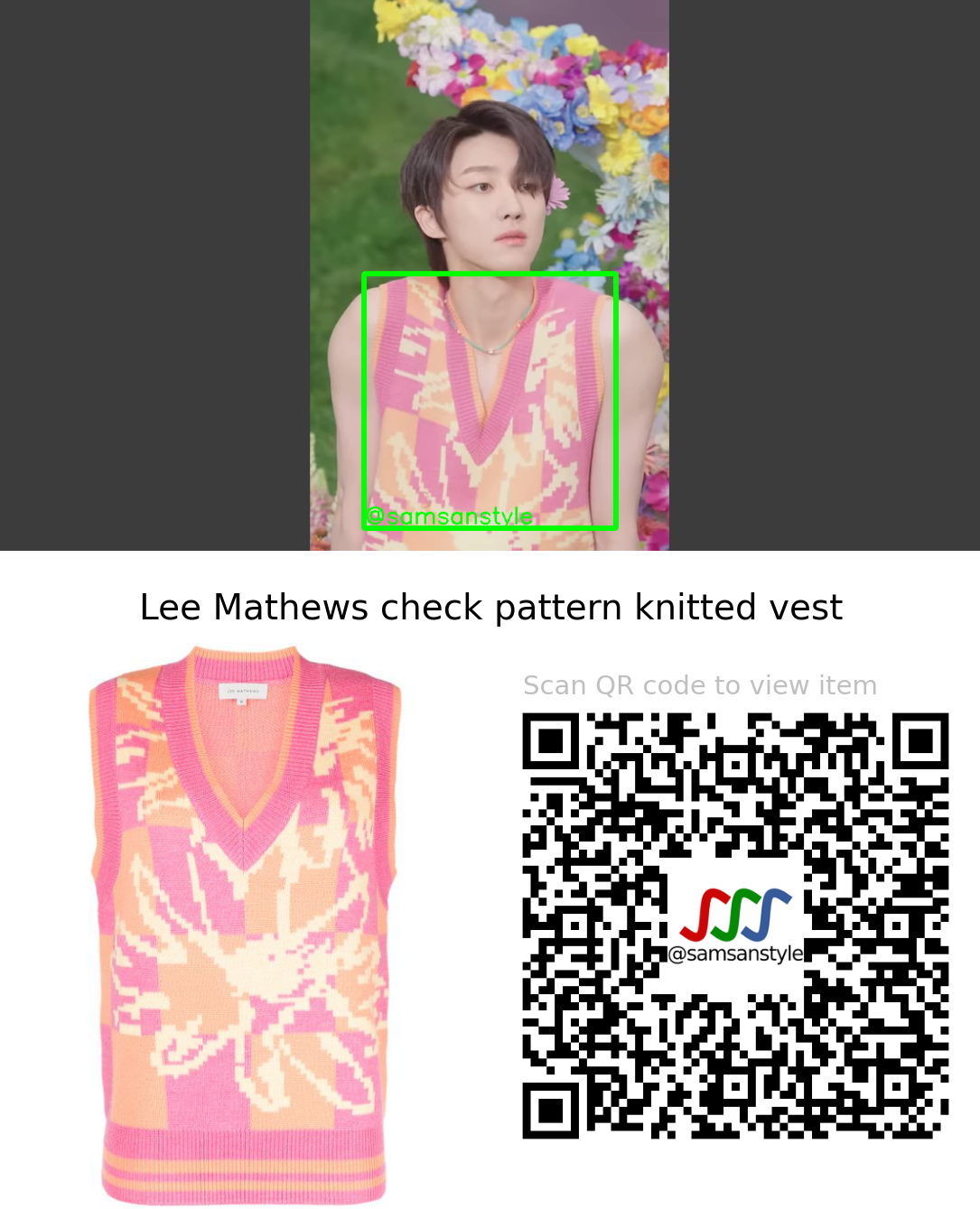 Seventeen The8 | SECTOR 17 Highlight Medley | Lee Mathews check pattern knitted vest