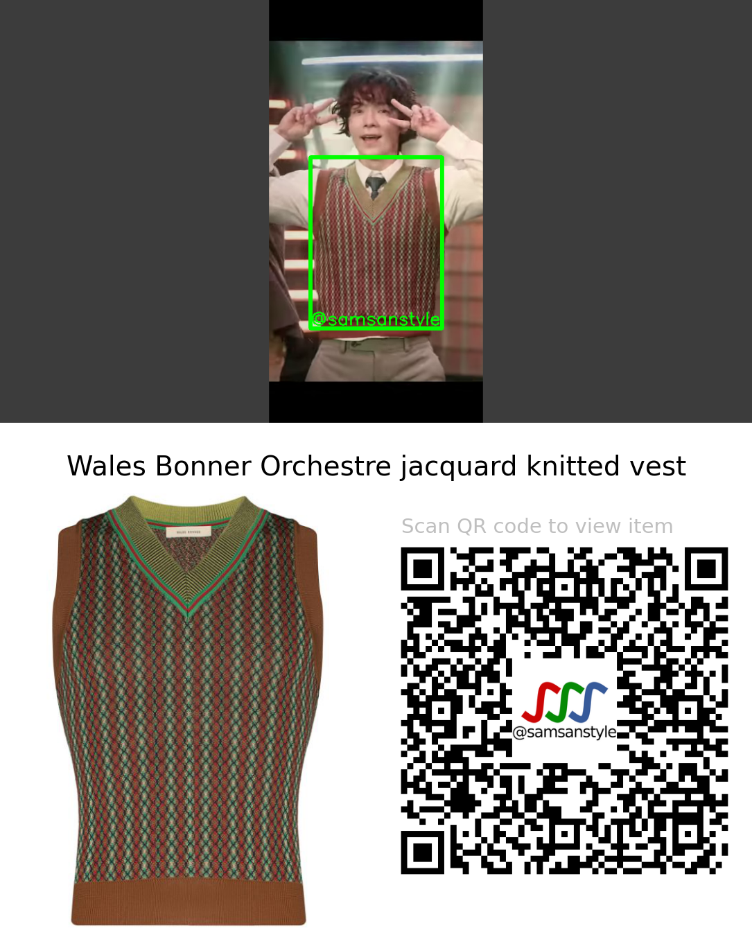 Super Junior Donghae | Don’t Wait MV | Wales Bonner Orchestre jacquard knitted vest