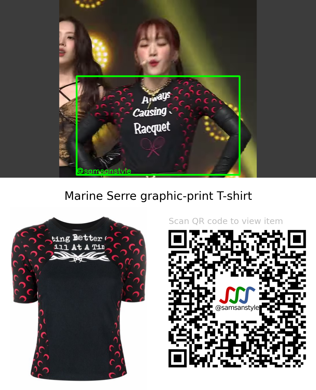 IRRIS Yunseul | WANNA KNOW Arirang Simply K-Pop CON-TOUR | Marine Serre graphic-print T-shirt