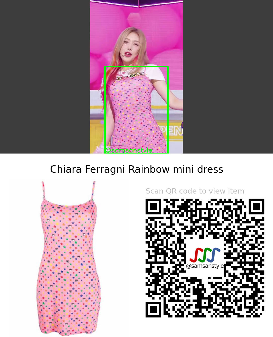 Hezz | Churup! SBS MTV The Show | Chiara Ferragni Rainbow mini dress