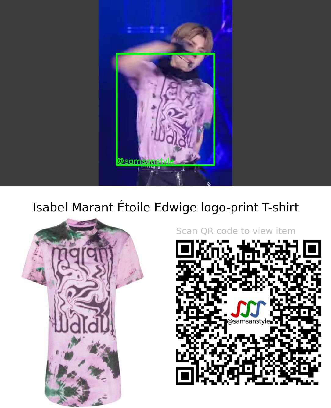 DRIPPIN Dongyun | ZERO SBS Inkigayo | Isabel Marant Étoile Edwige logo-print T-shirt