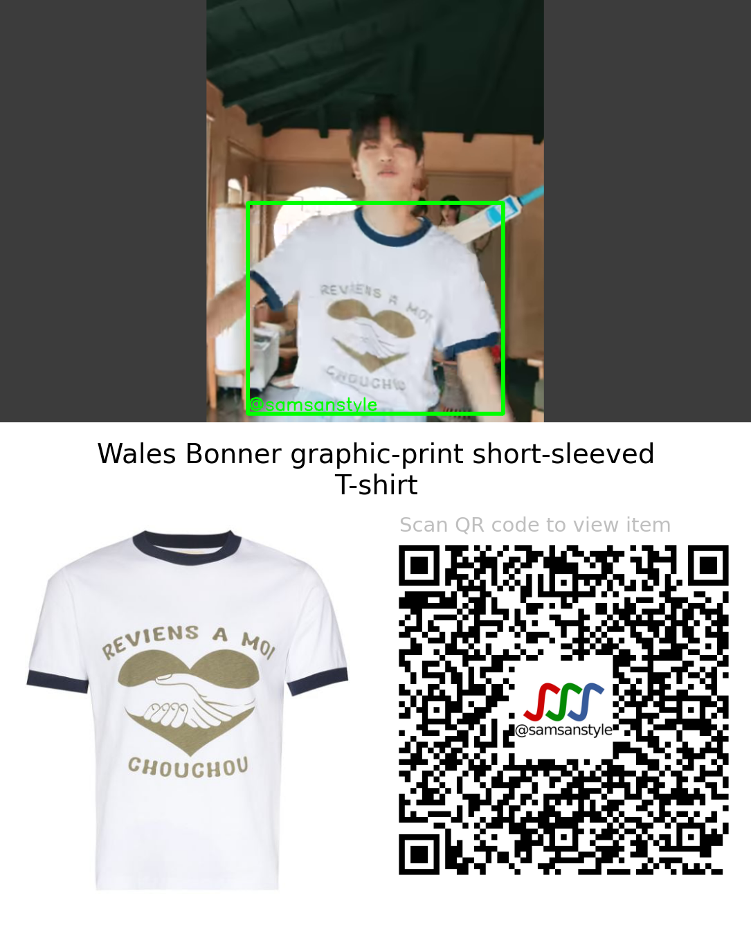 Stray Kids Seungmin | Time Out MV | Wales Bonner graphic-print short-sleeved T-shirt