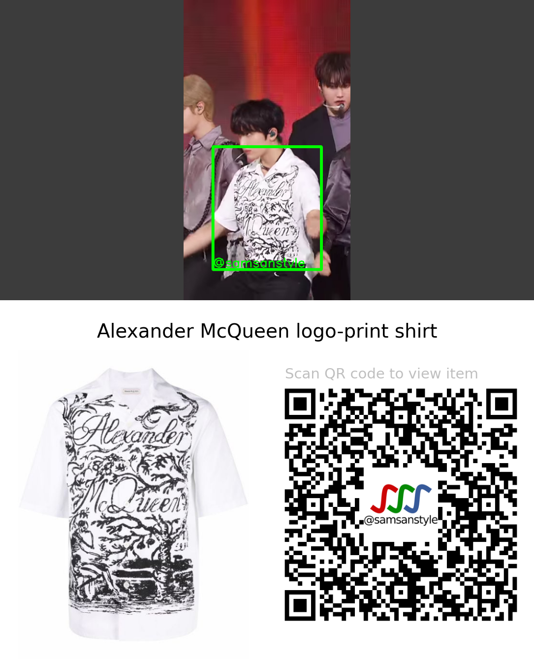 BLANK2Y DK | FUEGO SBS MTV The Show | Alexander McQueen logo-print shirt