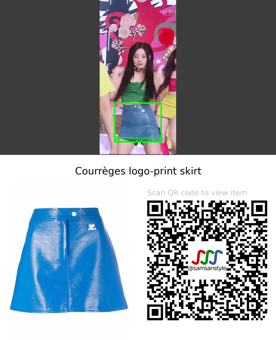 NMIXX Jinni | DICE KBS Music Bank | Courrèges logo-print skirt