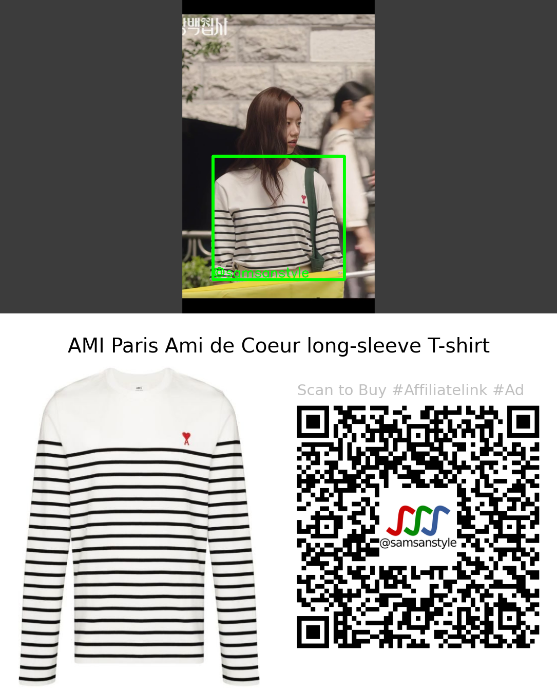 Hyeri | May I Help You E02 | AMI Paris Ami de Coeur long-sleeve T-shirt