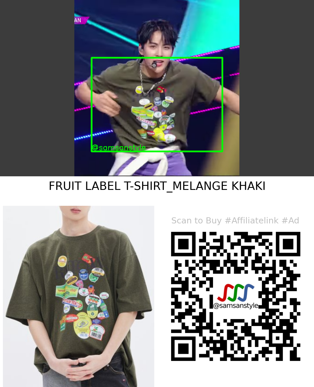 TAN Sunghyuk | Beautiful LIE KBS Music Bank | ROMANTIC CROWN FRUIT LABEL T-SHIRT