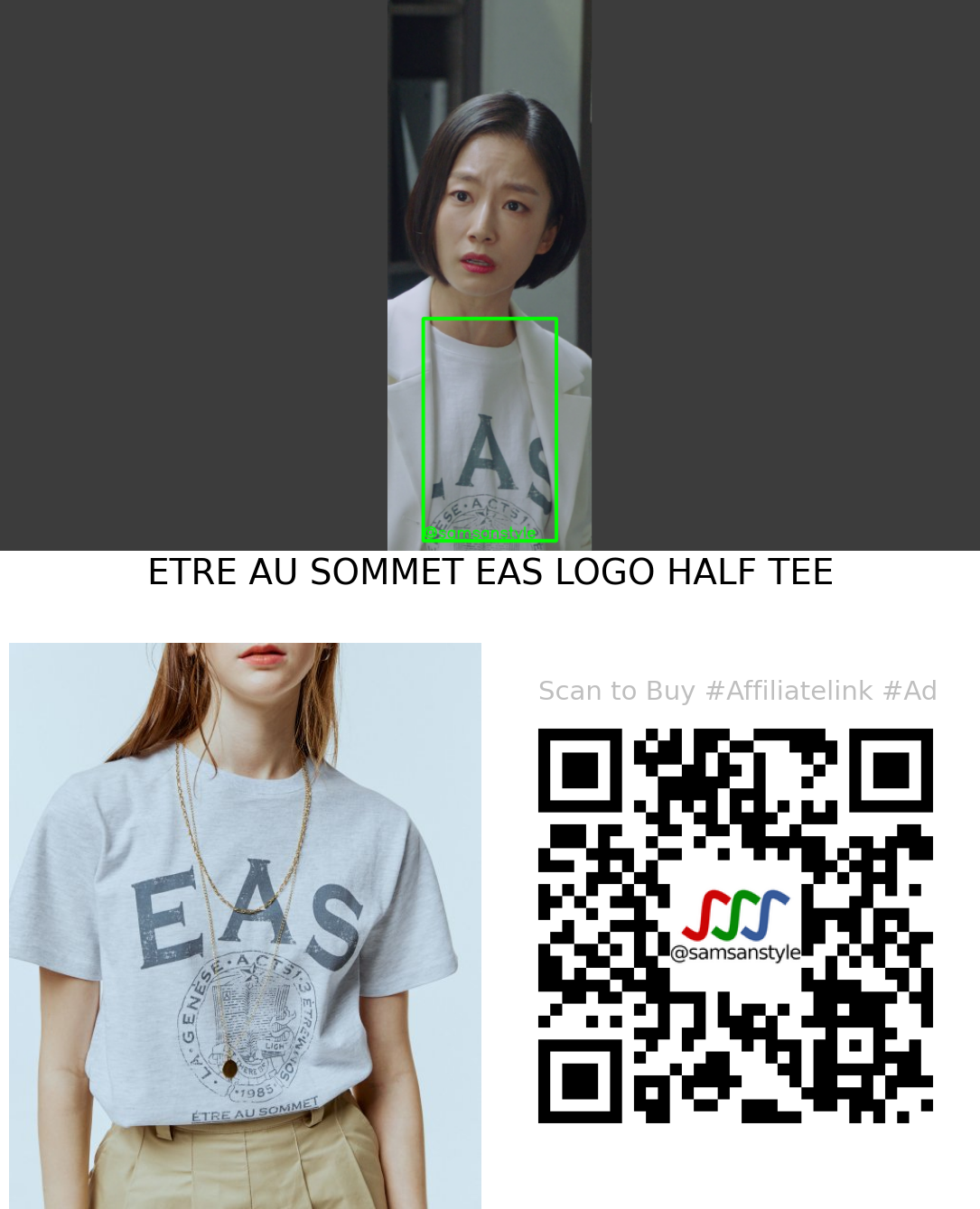 Kwak Sunyoung | Behind Every Star E08 | ETRE AU SOMMET EAS LOGO HALF TEE