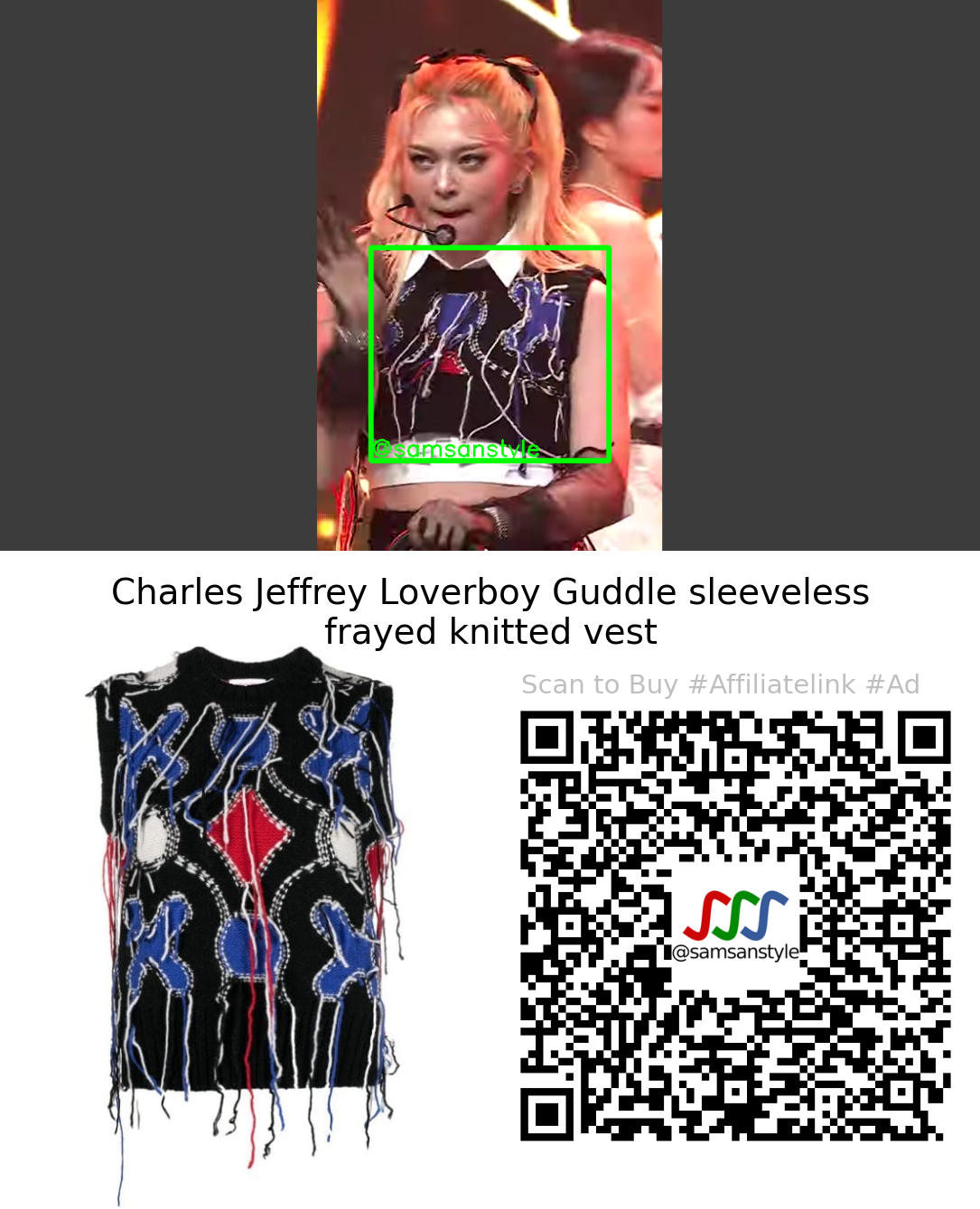 AleXa | Back In Vogue Arirang Simply K-Pop CON-TOUR | Charles Jeffrey Loverboy Guddle sleeveless frayed knitted vest