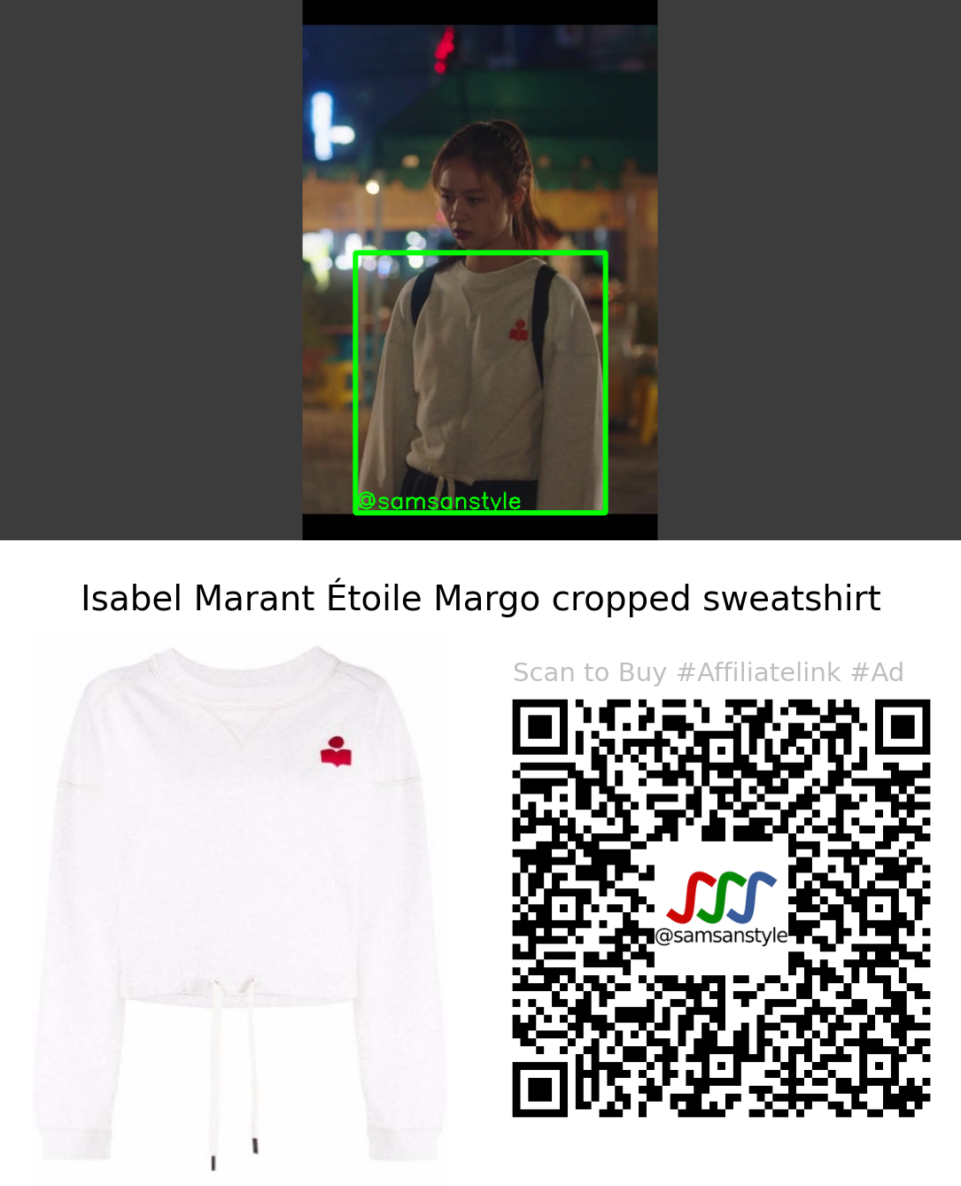 Hyeri | May I Help You E05 | Isabel Marant Étoile Margo cropped sweatshirt