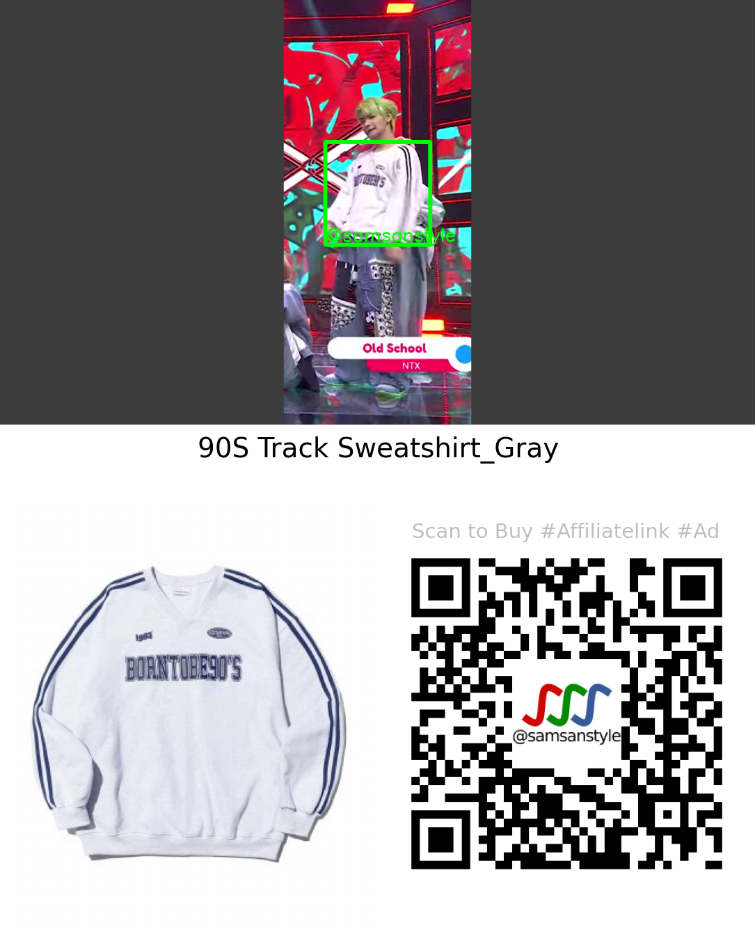NTX Rawhyun | Old School Arirang Simply K-Pop CON-TOUR | 1993STUDIO 90S Track Sweatshirt