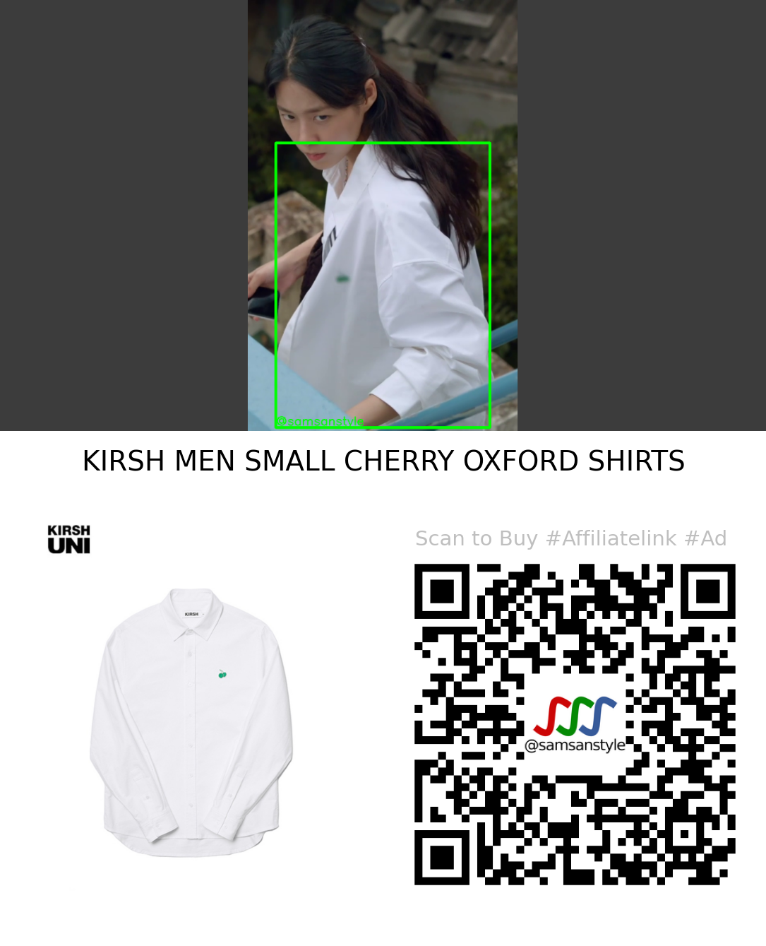 Seolhyun | Summer Strike E08 | KIRSH MEN SMALL CHERRY OXFORD SHIRTS