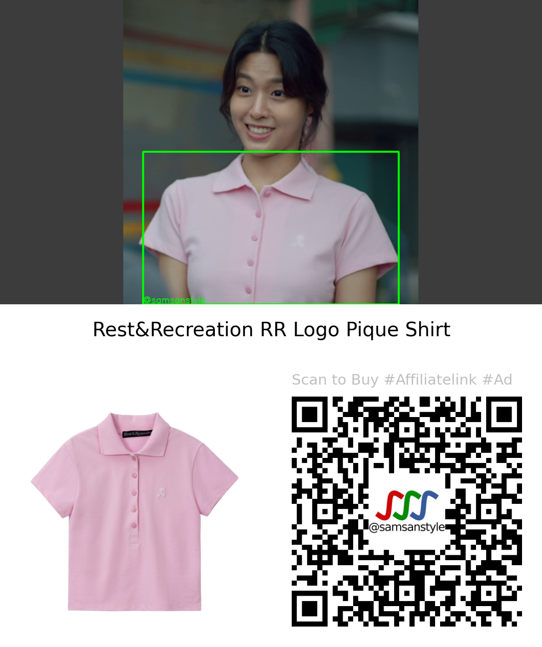 Seolhyun | Summer Strike E07 | Rest&Recreation RR Logo Pique Shirt