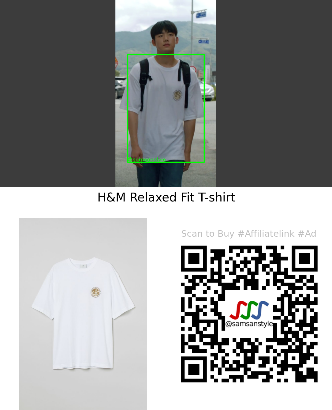 Bang Jaemin | Summer Strike E09 | H&M Relaxed Fit T-shirt