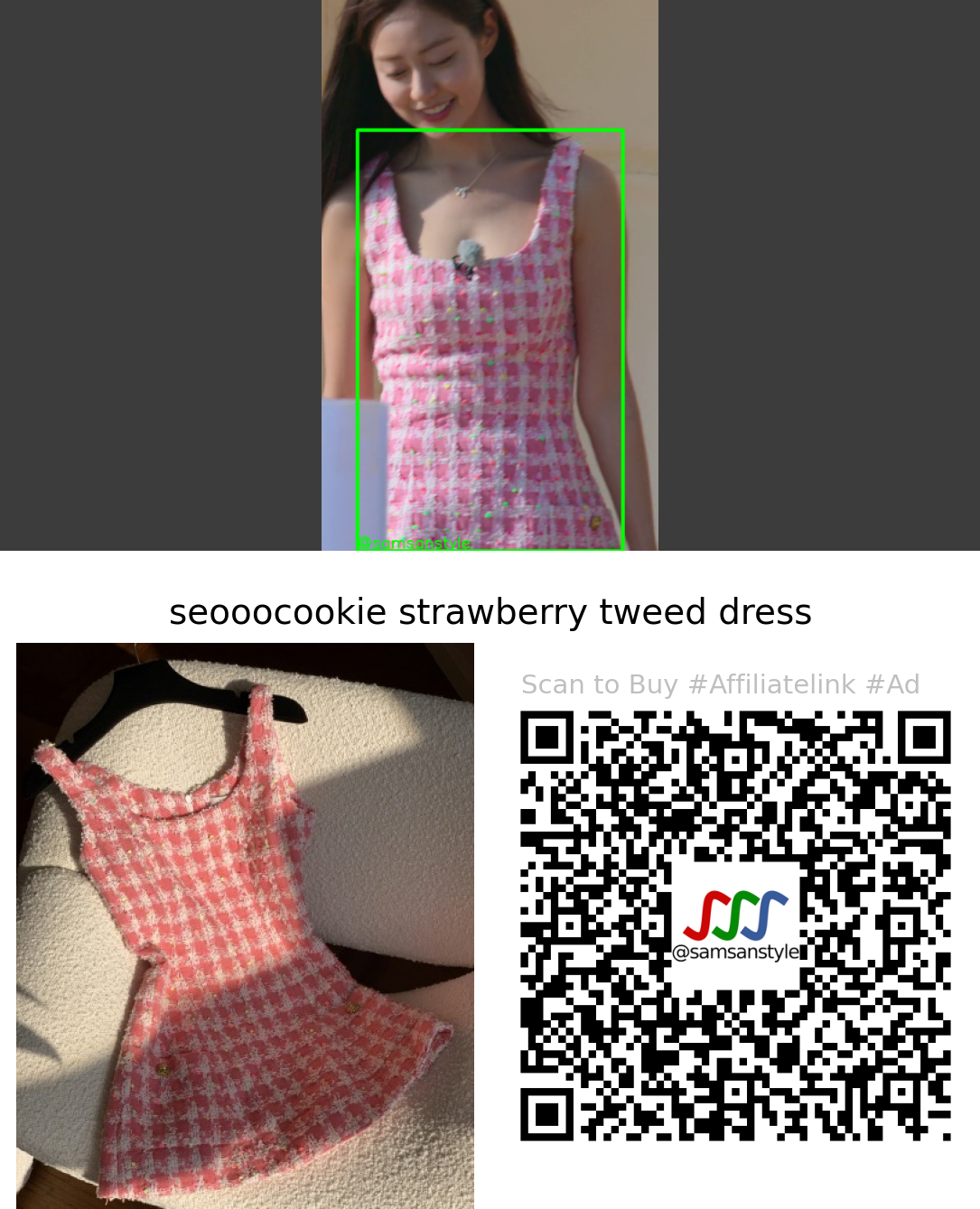 Shin Seulki | Single’s Inferno S02E09 | seooocookie strawberry tweed dress
