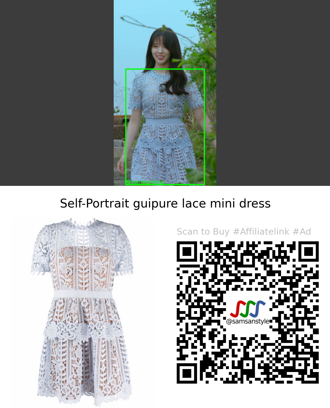 Lee Soe | Single’s Inferno Season S02E01 | Self-Portrait guipure lace mini dress