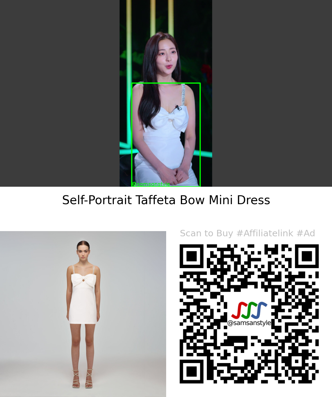 Shin Seulki | Single’s Inferno Season S02E01 | Self-Portrait Taffeta Bow Mini Dress