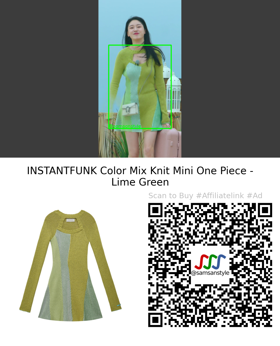 Choi Seoeun | Single's Inferno S02E04 | INSTANTFUNK Color Mix Knit