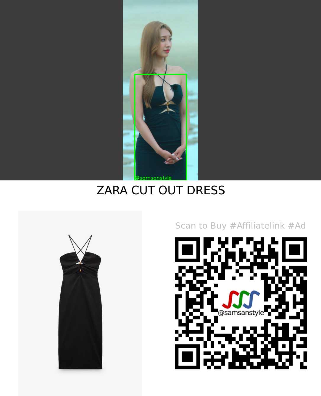 Park Sejeong | Single’s Inferno S02E10 | ZARA CUT OUT DRESS