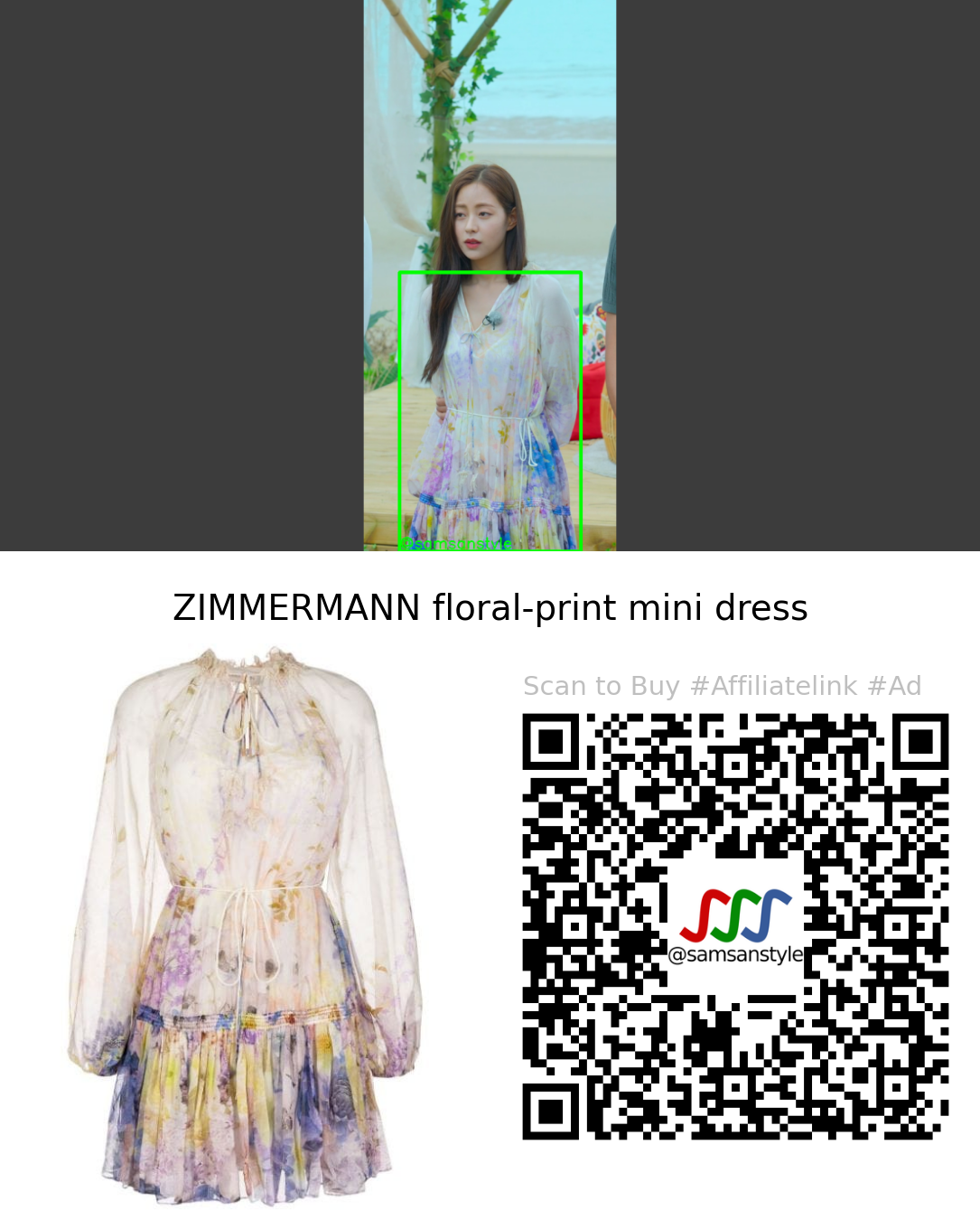 Shin Seulki | Single’s Inferno S02E10 | ZIMMERMANN floral-print mini dress