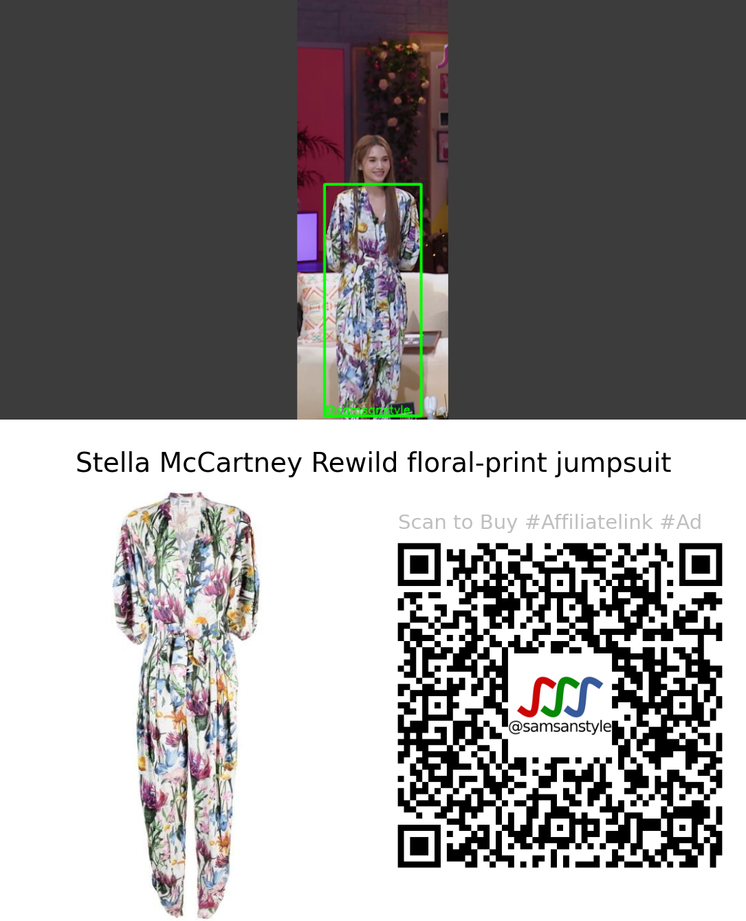 Rainie Yang | Heart Signal 6 CN S06E07 | Stella McCartney Rewild floral-print jumpsuit