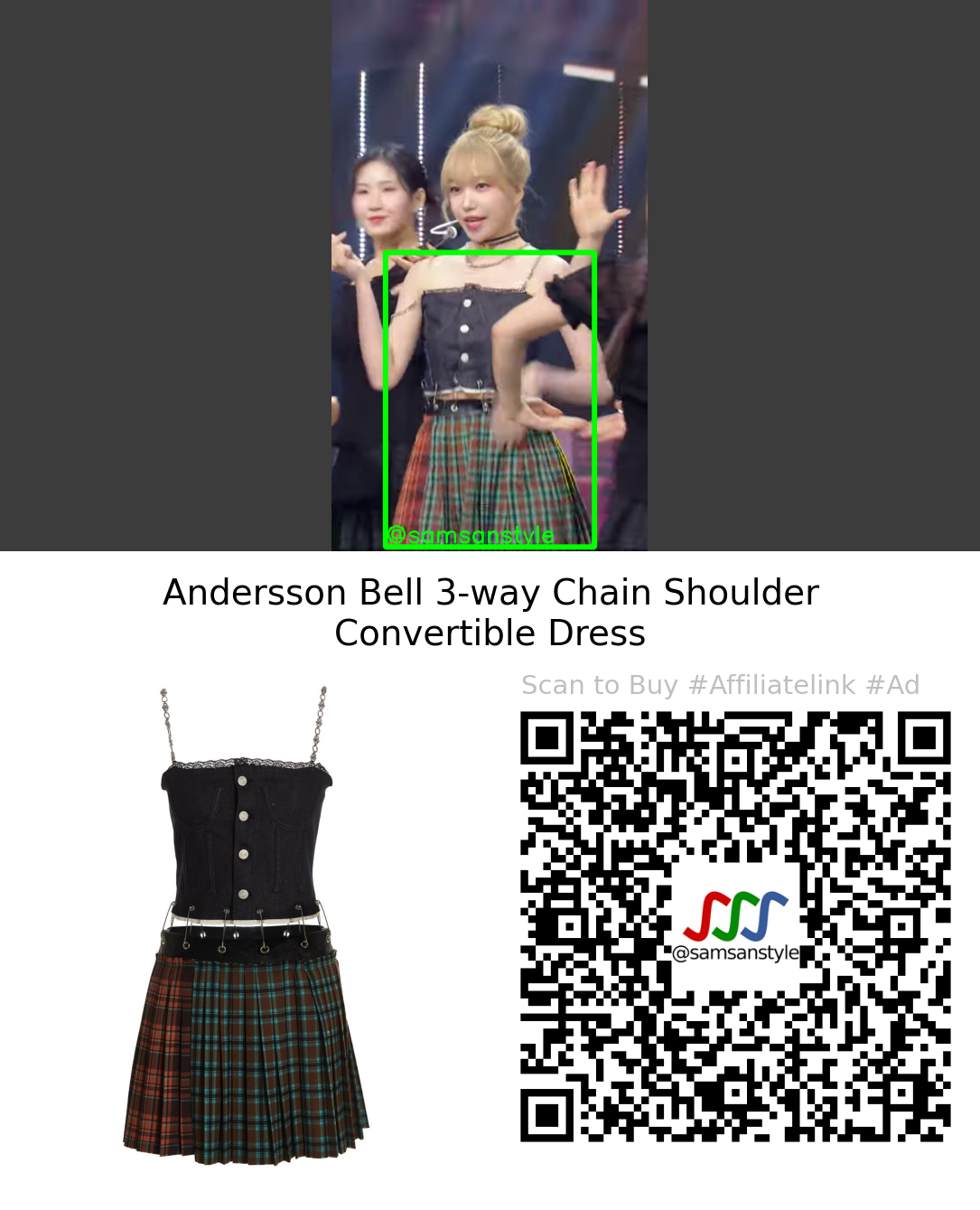 Jo Yuri | TAXI KBS Music Bank | Andersson Bell 3-way Chain Shoulder Convertible Dress