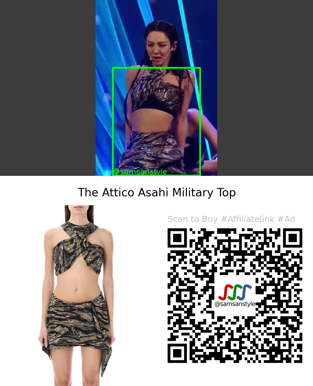 HYO | Picture Mnet M Countdown | The Attico Asahi Military Top