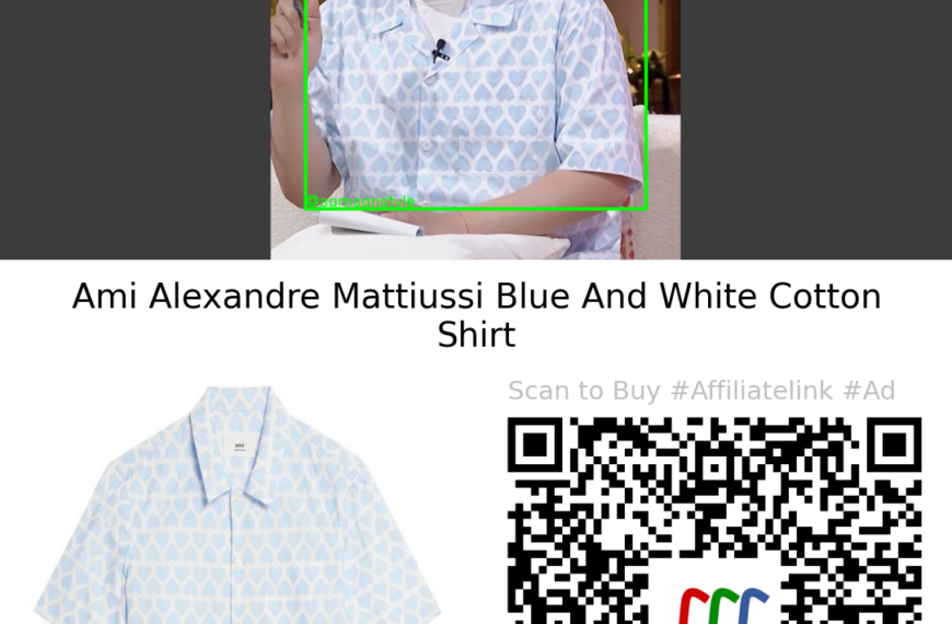 Du Haitao | Heart Signal 6 CN S06E15 | Ami Alexandre Mattiussi Blue And White Cotton Shirt