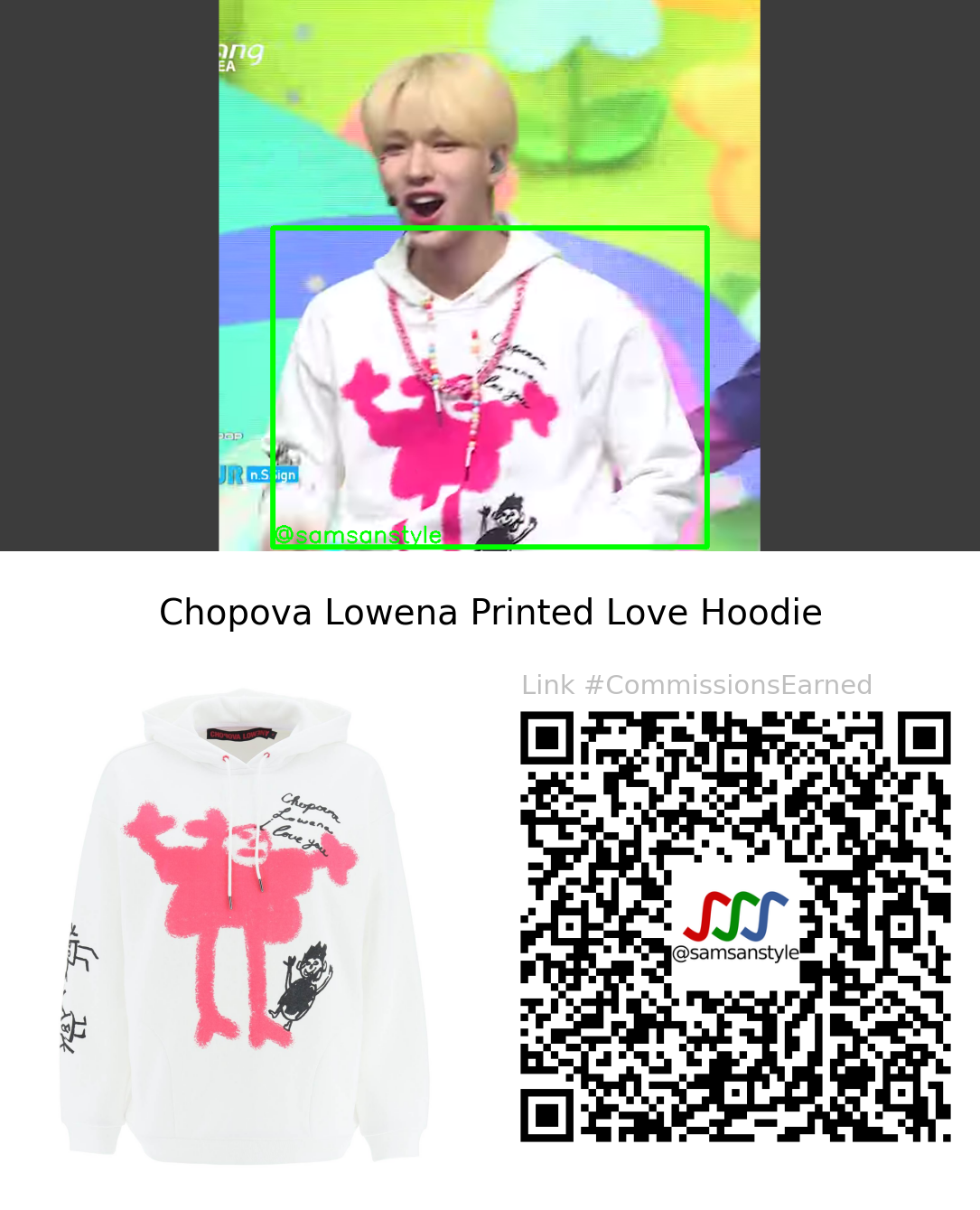 n.SSign Hanjun | Happy & Arirang Simply K-Pop CON-TOUR | Chopova Lowena Printed Love Hoodie